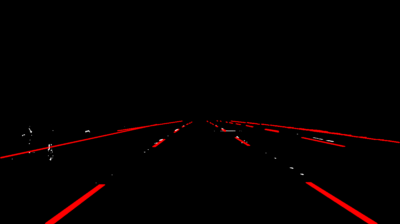 Detections and initial lane marker projection